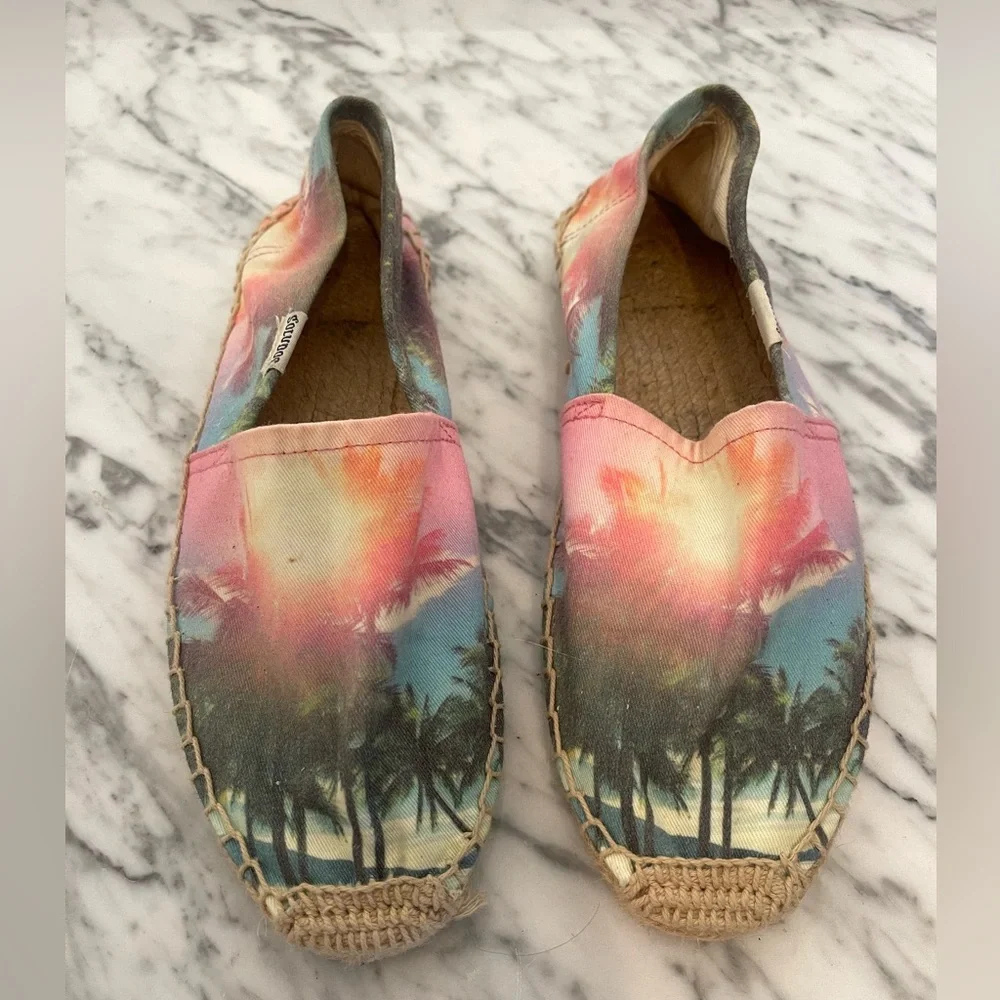 Soludos x We Are Handsome Hamilton Island Sunset Palm Espadrilles